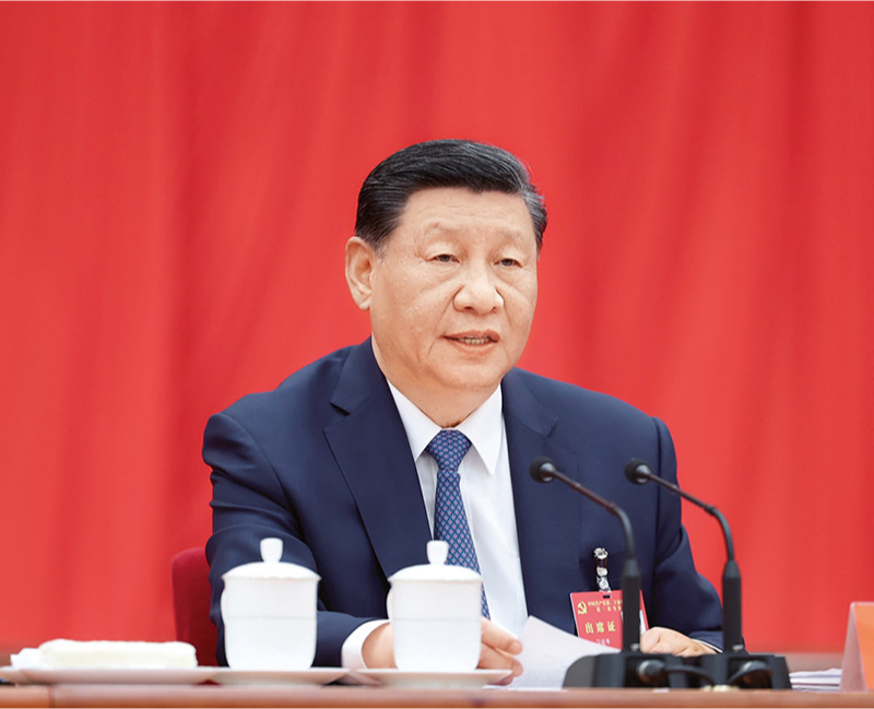 中国共产党第二十届中央委员会第三次全体会议，于2024年7月15日至18日在北京举行。中央委员会总书记习近平作重要讲话。 新华社记者 鞠鹏/摄